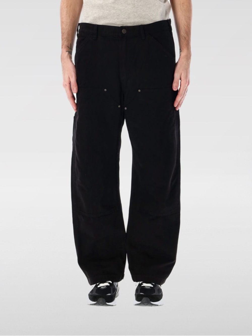 New!  Polo Ralph Lauren black double knee rugged workwear pants